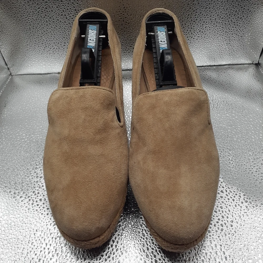 Matiko Tan Slip On Wedged Espadrilles Loafers Women's Size 7.5